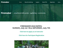 Tablet Screenshot of firemaker.org